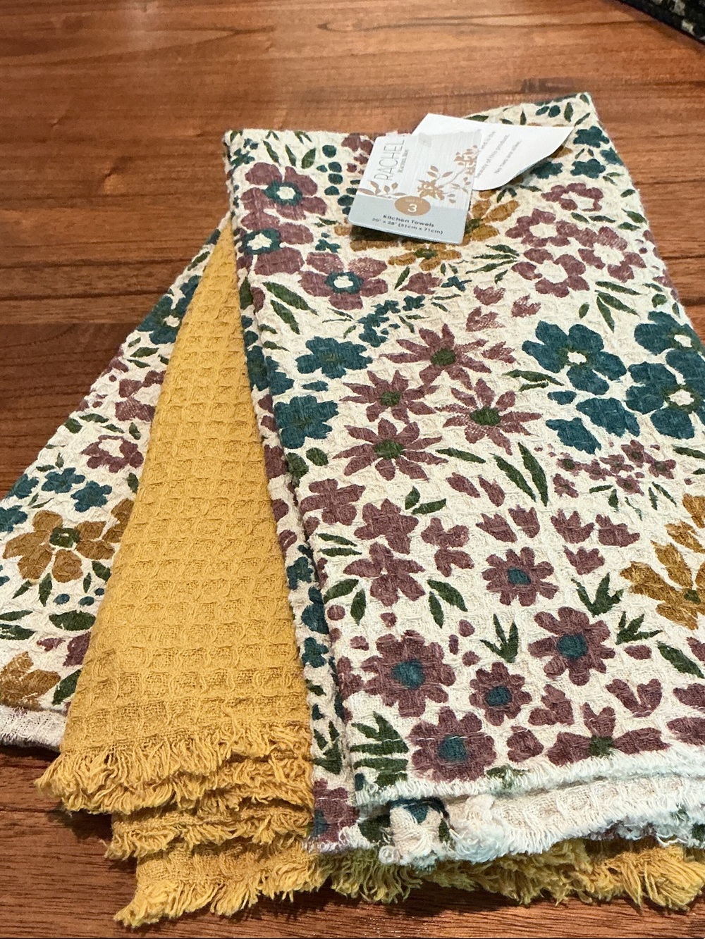 Rachel Roy Fall Kitchen Towels - Set of 3